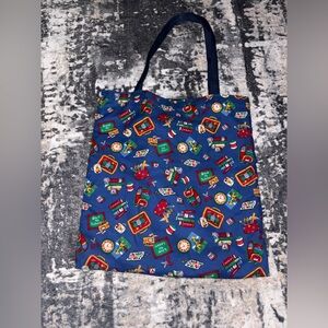 Cranston print back to school tote